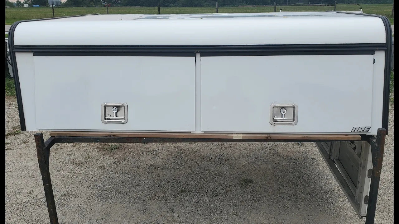 Used ARE DCU 23" Aluminum Cab High Truck Cap Topper for 09-18 Ram 6.4 bed 19-24 (EZ32C)