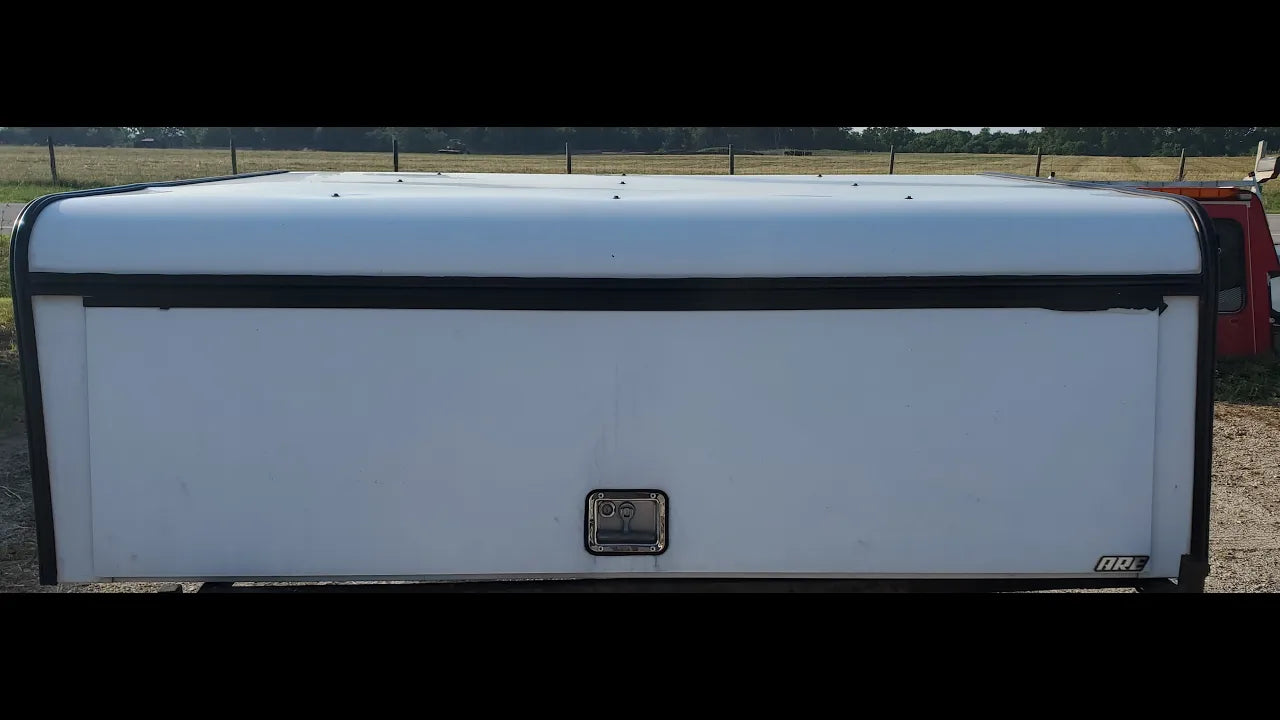 Used 6'8" ARE DCU Contractor Heavy Duty Cab High Truck Cap Topper for 08-16 & 99-07 Ford S/D (EZ07C)
